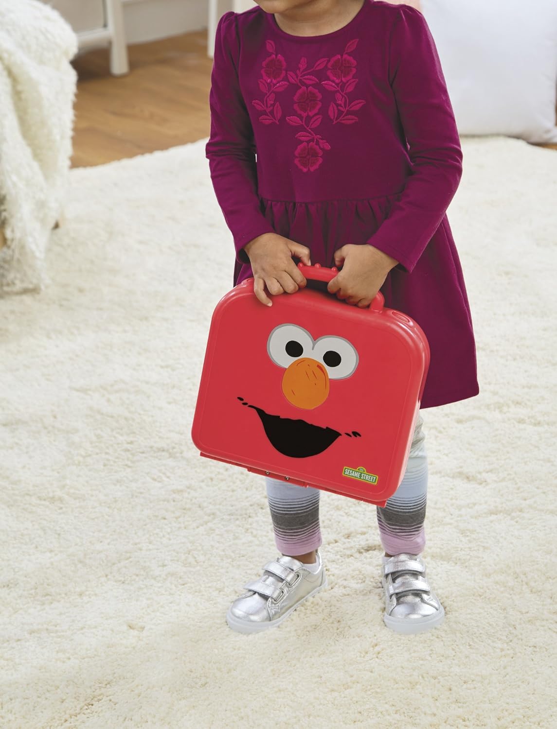 Sesame Street Elmo's Learning Letters Interactive Alphabet Toy, Educational Activity Board Includes 26 Removable Letters and Plays Alphabet Song, Offically Licensed by Just Play for Kids Ages 2 and Up