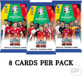 Topps Match Attax UEFA Euro 2024 Trading Cards, 3 Pack with Bonus OY Fidget Keyring, Soccer Cards Collectible Set