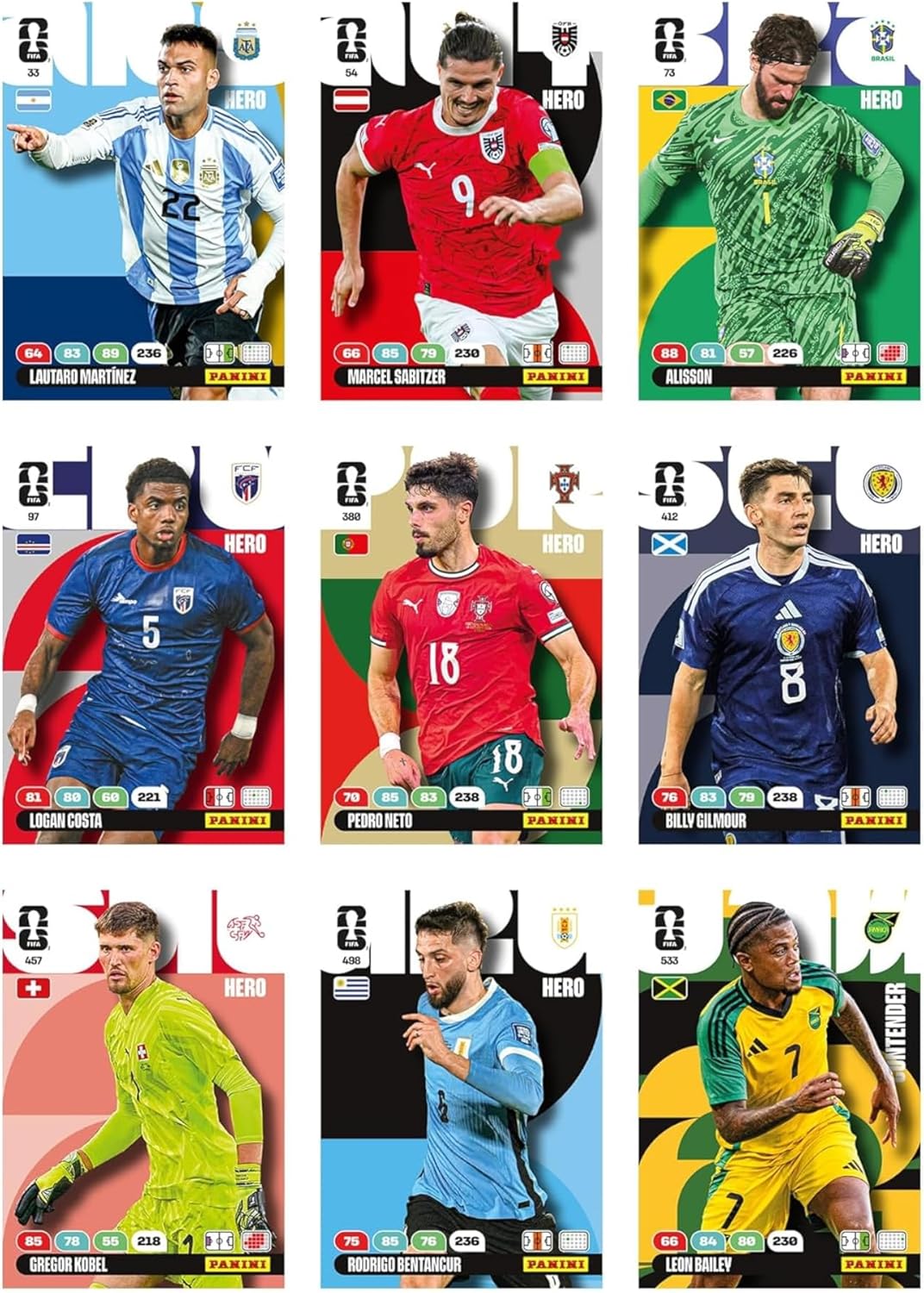 Panini FIFA World Cup 2026 Adrenalyn XL Fat Pack Trading Cards, 26 Cards Per Pack No Duplicates Inside, Official Football Collectible Cards, Single Pack or Box Option, Age 6+