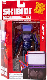 Skibidi Toilet Deluxe Figure Series 2 Dark TV Man, Official 6 Inch Collectible Action Figure with 22 Moving Parts for Kids 13+
