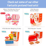 VIGA Pretend Play Wooden Coffee Maker for Toddlers, Role Play Educational Toy, Ages 3+