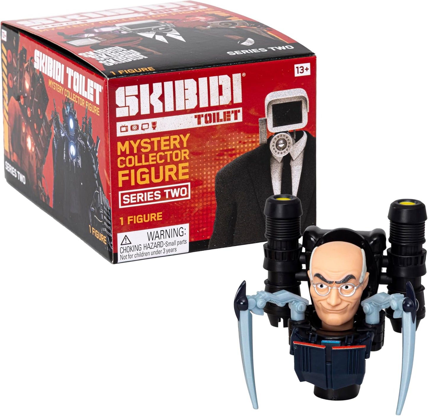 Skibidi Toilet Mystery Figure Series 2 Blind Box, Official Collectible Action Figure, Assorted Characters, Surprise Unboxing Toy for Kids 13+
