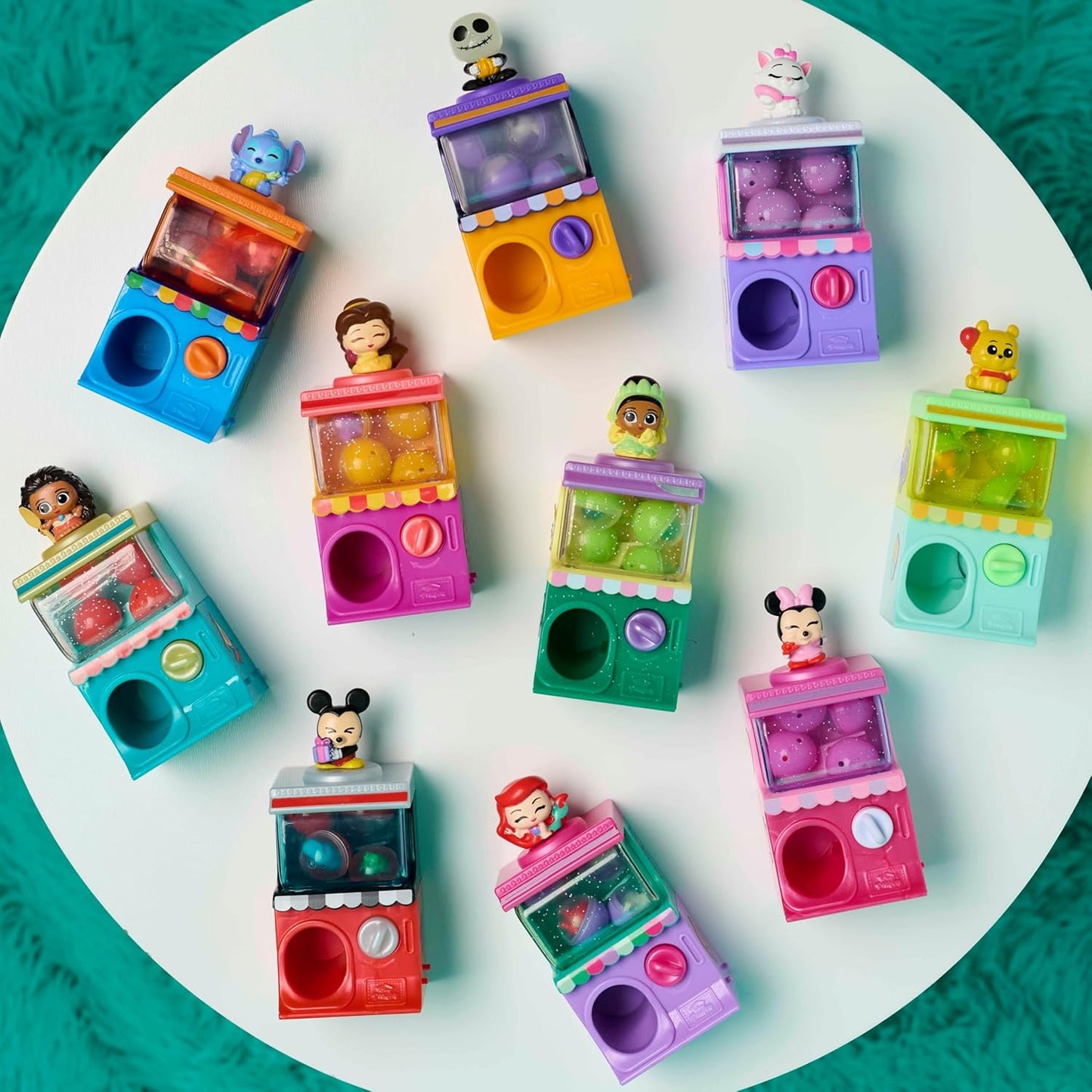 Disney Doorables Squish’Alots Series 3 Features 1 Mini, 3 Micro (0.65 Inch) Action Figures & 2 Stickers, 1 of 10 Collectible Kids Toy Figurines, Officially Licensed Kids Toy for Ages 5+ by Just Play