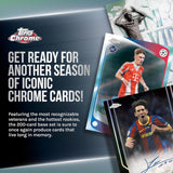 Topps UEFA Club Competitions Chrome 2025/26 Hanger Pack Trading Cards, 15 Cards Per Pack, Exclusive Pulsar Parallels, Autograph Chase Cards, Official UEFA Football Collectibles