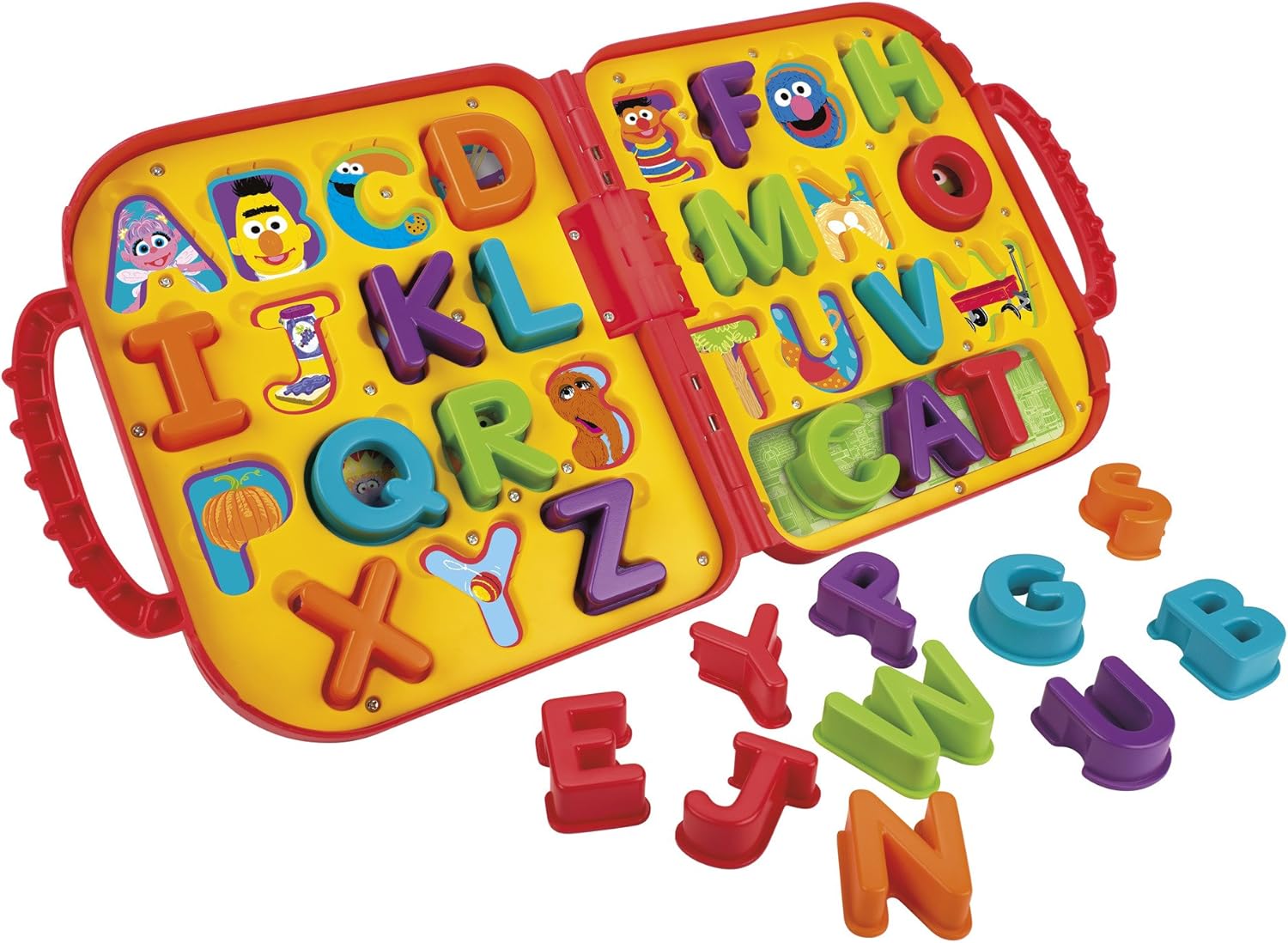 Sesame Street Elmo's Learning Letters Interactive Alphabet Toy, Educational Activity Board Includes 26 Removable Letters and Plays Alphabet Song, Offically Licensed by Just Play for Kids Ages 2 and Up
