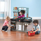 Step2 Best Chefs Kitchen Refresh, Interactive Roleplay Kitchen Set with Lights Sounds Accessories, Pretend Cooking Toy for Kids Boys and Girls Age 2 to 6, Multicolor
