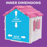 Step2 Sweetheart Playhouse Pink & White – Kids Outdoor Cottage with Doorbell, Phone & Convertible BBQ Grill (134.6 x 119.4 x 147.3 cm)