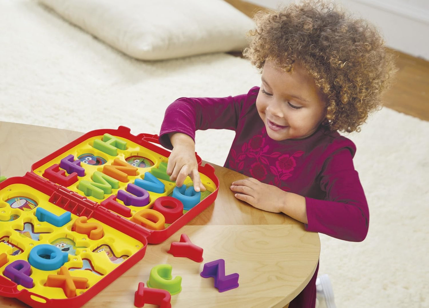 Sesame Street Elmo's Learning Letters Interactive Alphabet Toy, Educational Activity Board Includes 26 Removable Letters and Plays Alphabet Song, Offically Licensed by Just Play for Kids Ages 2 and Up
