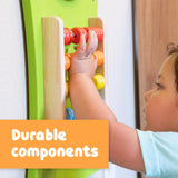 Viga Abacus Activity Panel, Montessori Wooden Wall Toy, Early Math & Counting Learning Tool, Develops Cognitive & Fine Motor Skills, Eco-Friendly Educational Toy, for Boys & Girls 18M+