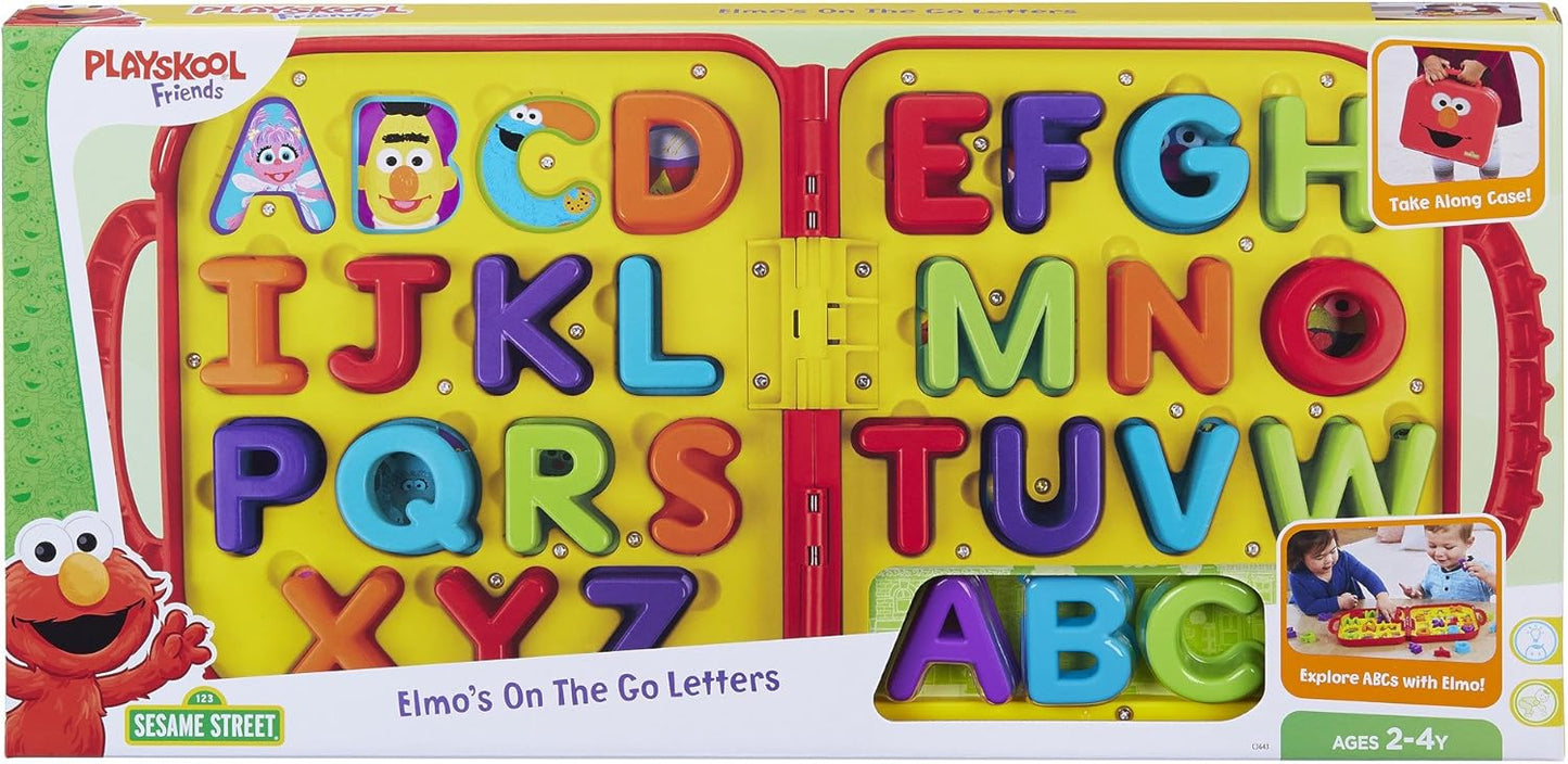 Sesame Street Elmo's Learning Letters Interactive Alphabet Toy, Educational Activity Board Includes 26 Removable Letters and Plays Alphabet Song, Offically Licensed by Just Play for Kids Ages 2 and Up