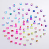 Clickeez Deluxe Keychain, Cute Collectible Keyboard Key Fidget Toy, Cube Key Caps Set with Charms for Girls and Boys 6Y+