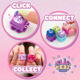 Clickeez Keyboard Mega Pack Collectible Fidget Key Caps Set with Storage Keyboard and 15 Clickable Characters Stress Relief Sensory Toy for Kids Ages 6+