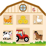 Viga Locking & Unlocking Wall Toy, Montessori Wooden Sensory Board, Fine Motor Skills & Problem-Solving, Eco-Friendly & Non-Toxic, Durable Wall-Mounted Activity for Toddlers 18M+