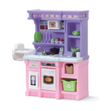 Step2 Little Bakers Kitchen 825100, Kids Pretend Play Kitchen with Accessories, Electronic Stove Sounds, Built-in Doll Seat, Granite Countertop, Ages 2+
