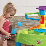 Step2 Busy Ball Play Table, Indoor and Outdoor Sensory Playset, Activity Toy with 13 Piece Accessories Including Balls, STEM Toy and Activity Centre, Suitable for Kids both Boys and Girls Aged 1+