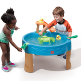 Step2 Duck Pond Water Table, Indoor and Outdoor Toy Water Table with 6 Piece Accessories Include Ducks and Frog, STEM Toy and Activity Centre, Suitable for Kids both Boys and Girls Aged 1.5+
