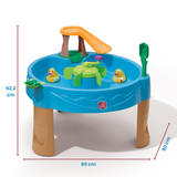 Step2 Duck Pond Water Table, Indoor and Outdoor Toy Water Table with 6 Piece Accessories Include Ducks and Frog, STEM Toy and Activity Centre, Suitable for Kids both Boys and Girls Aged 1.5+