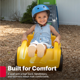 Step2 Extreme Coaster, 9 ft Indoor and Outdoor Toy with Coaster Car, 36 kg Weight Capacity Push Ride On Toy, Single Car with Holding Grips and Foot Rest, Suitable for Boys and Girls Aged 3+
