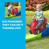 Step2 Anniversary Edition Up & Down Roller Coaster, 10 ft Indoor and Outdoor Toy with Coaster Car, Molded in Steps, 23 kg Weight Capacity Push Ride On Toy, Single Car Suitable for Kids Aged 2+