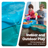 Step2 Spill & Splash Seaway Water Table with Umbrella, Outdoor Water Table and Activity Toy with 10 Piece Accessories, Backyard Garden STEM Toy Suitable for Children both Boys and Girls Aged 1.5+