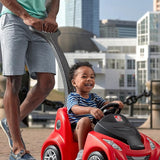 Step2 Buggy GT, Single Seater Kids Push Car, Easy to Store Ride On Toy with Seatbelt, Horn and Storage Trunk, Suitable for Children both Boys and Girls Aged 18m and Above, Pink, Red, Blue