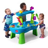 Step2 Rain Showers Splash Pond Water Table, Indoor and Outdoor Water Table, Sensory Playset, Activity Toy withRain Shower Wall, 13 Piece Accessories Set, Backyard Toy Suitable for Toddlers Aged 1.5+