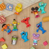Sesame Street Neighborhood Friends Deluxe Pack, 3-Inch Poseable Action Figures, 10 Pack Collectible Toy Includes Elmo, Cookie Monster, Big Bird and More, Offically Licensed by Just Play for Kids  2+