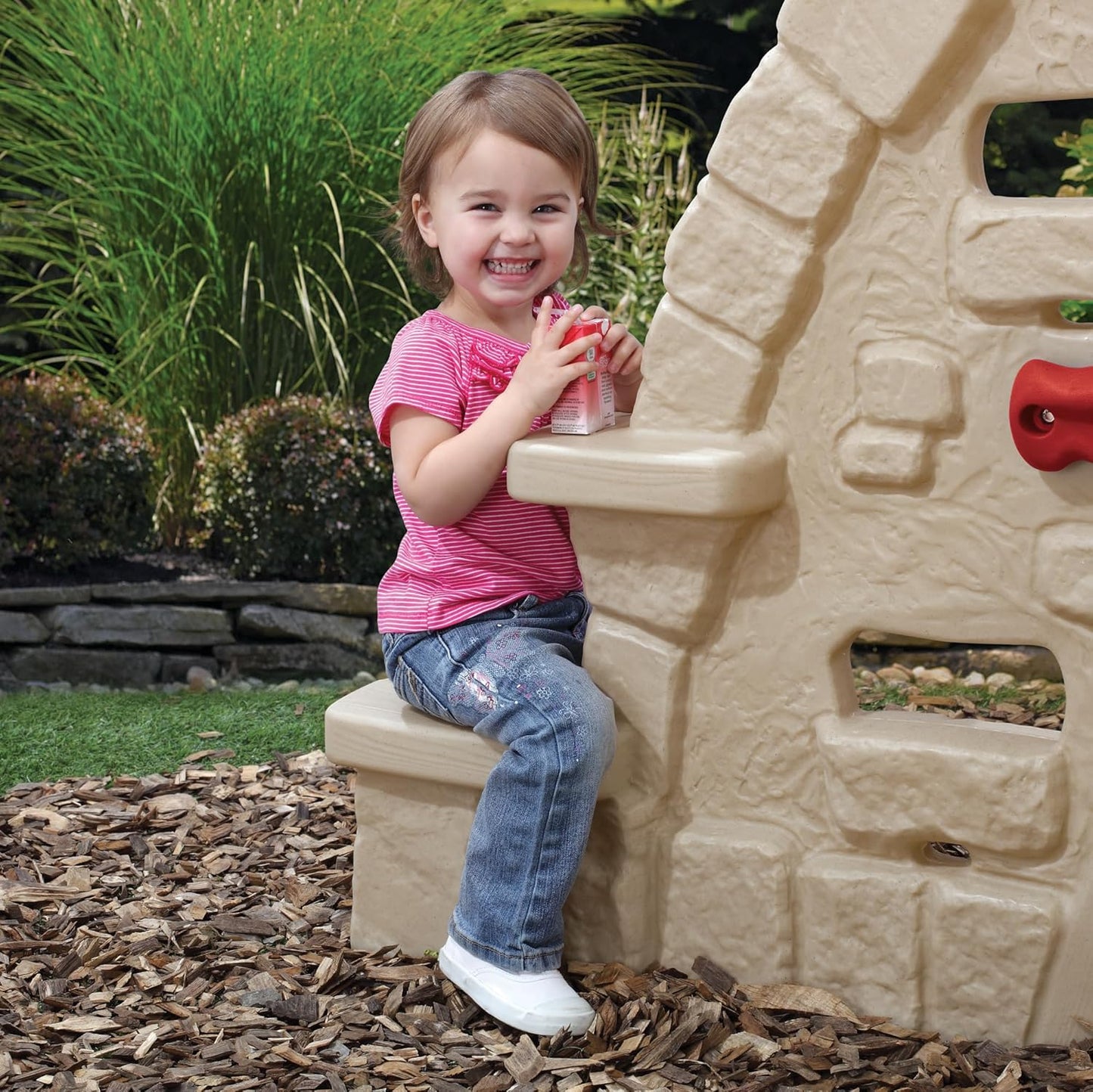Step2 Alpine Ridge Climber & Slide for Kids 2+, Outdoor Playset with 5 Climbing Walls, Slide, Crawl Tunnels & Steering Wheel, Play Sets & Playground Equipment