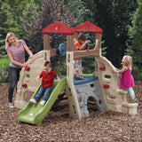 Step2 Alpine Ridge Climber & Slide for Kids 2+, Outdoor Playset with 5 Climbing Walls, Slide, Crawl Tunnels & Steering Wheel, Play Sets & Playground Equipment