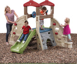 Step2 Alpine Ridge Climber & Slide for Kids 2+, Outdoor Playset with 5 Climbing Walls, Slide, Crawl Tunnels & Steering Wheel, Play Sets & Playground Equipment