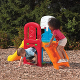 Step2 Game Time Sports Climber, Outdoor Playset with Slide Basketball Hoop and Soccer Goal, Active Fun Toy for Kids Boys and Girls Age 2 to 6, Durable Plastic Multicolor Backyard Activity Center