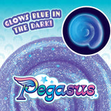 Crazy Aaron’s Pegasus Thinking Putty, Glow in The Dark Purple Glitter Sensory Putty in 4” Tin, Non-Toxic Stretchy Creative Fidget Toy for Kids & Adults Ages 3+