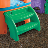 Step2 Clubhouse Climber (Brights) Outdoor Playset for Kids 2–6, Dual Slides, Climbing Ladder, Crawl Tunnel & Look-Out Tower, Play Sets & Playground Equipment