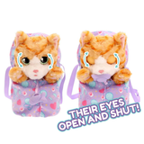 BABY PAWS Sleeping Cats, Kitty, 8.5 Inch Interactive Plush Toy Kitten with Carry Bag, Kids Pretend Play Toy with Sound Effects, Suitable for Both Boys and Girls Aged 3+