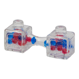 Goliath Fidget Blox, Sound Focused Sensory Squeeze & Play Ball Sorting Fidget Toy, Anxiety & Stress Relief Calming Therapy Desk Toy for Adults and Children, Red & Blue Beads