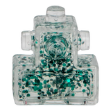 Goliath Fidget Blox, Touch Focused Sensory Squeeze & Play Fidget Toy, Push and Smush Anxiety & Stress Relief Calming Therapy Desk Toy for Adults and Children, Clear and Green