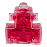 Goliath Fidget Blox, Touch Focused Sensory Squeeze & Play Fidget Toy, Push and Smush Anxiety & Stress Relief Calming Therapy Desk Toy for Adults and Children, Red and Pink