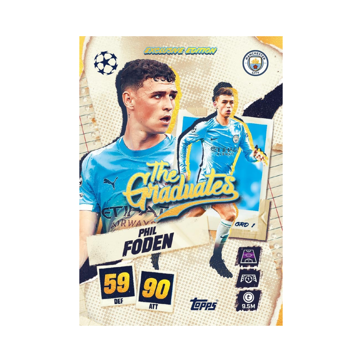 Topps Match Attax UCC 2025/2026 Collectible Football Trading Cards, Single Pack (12 Cards) or Full Box (32 Packs, 384 Cards), Official UEFA Licensed Product
