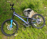Chipmunk Explorer 20 Inch Bicycle with Lightweight Aluminium Frame, Adjustable Seat and Handle, Front + Rear Brakes, 95% Pre-Assembled Kid's Bikes with Kickstand for Children 8-12 Years Old, Blue