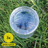 Learning Resources GeoSafari Jr. Bug Viewer, Magnifying Jar for Kids, 3x Magnification, Air Holes for Live Viewing, Measuring Grid Base, Ideal for Outdoor Exploration, Ages 3+