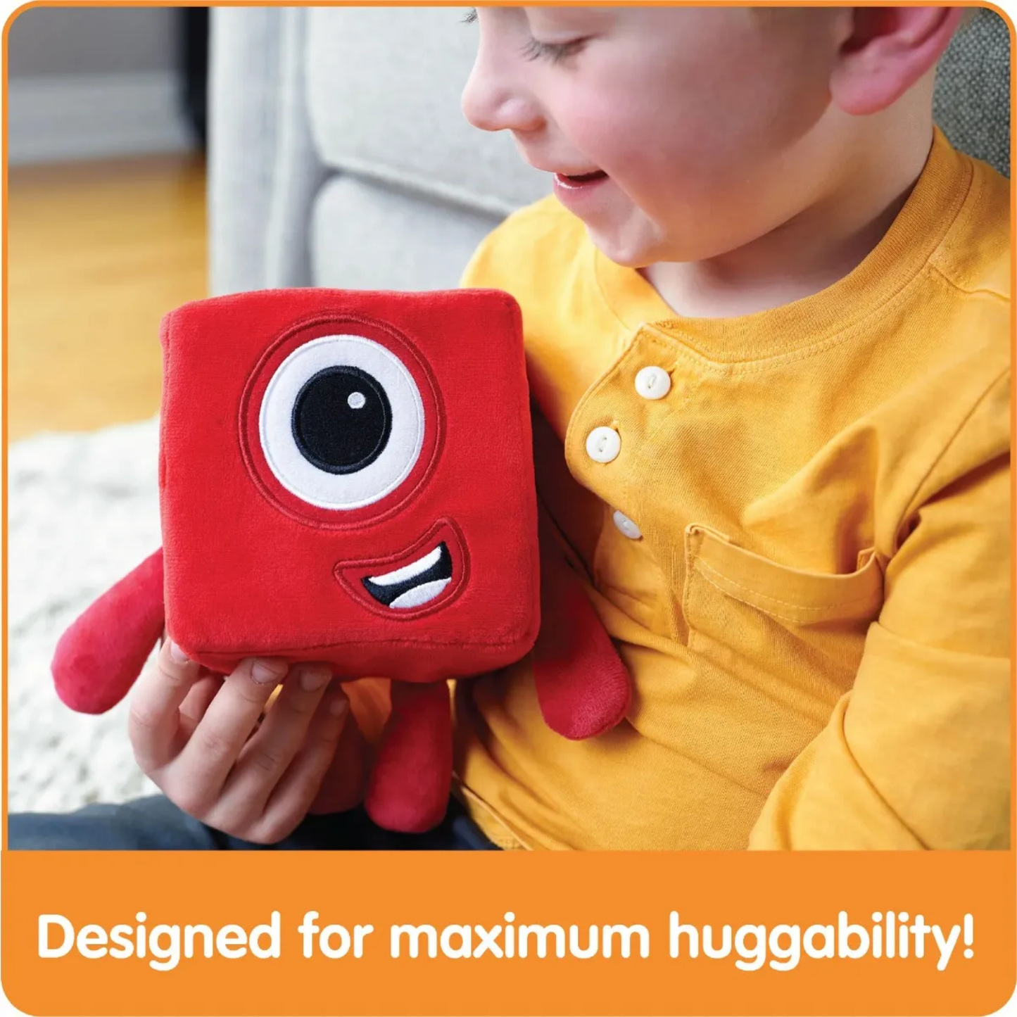 Learning Resources Numberblock One Plush Toy, Soft & Cuddly Learning Companion, Officially Licensed Learning Resources Product
