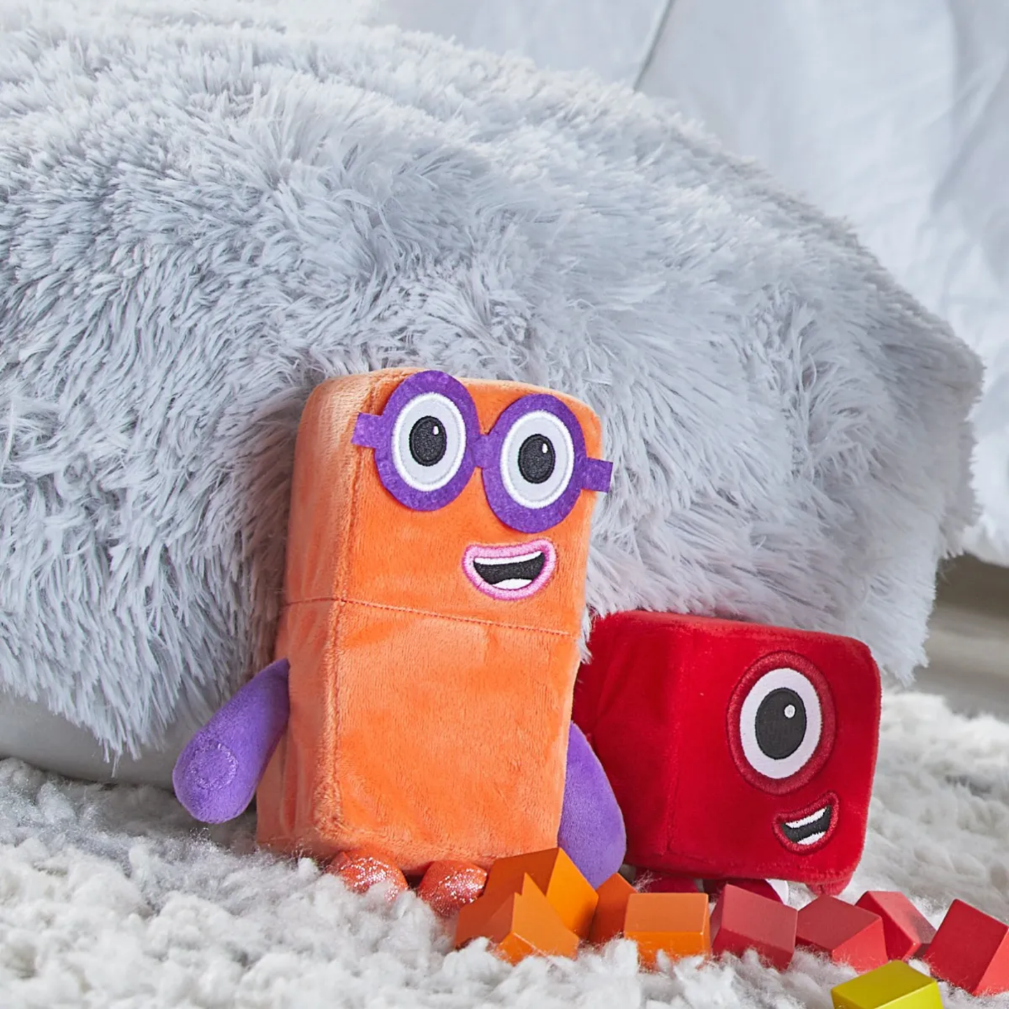 Learning Resources Numberblocks One and Two Playful Pals, Soft Plush Toys for Kids, Officially Licensed Learning Resources Product