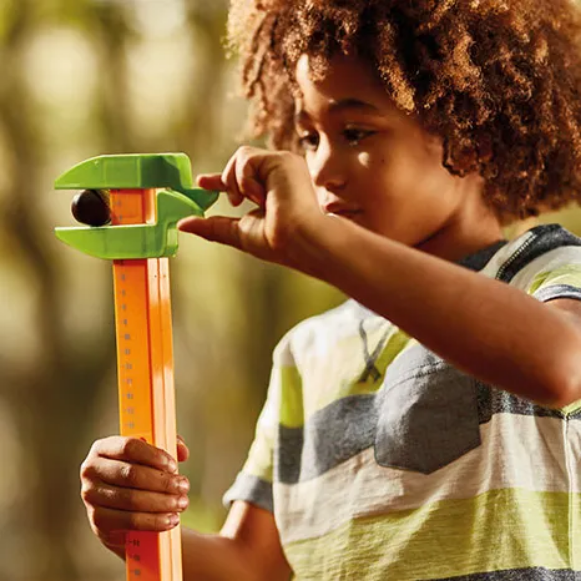 Learning Resources 5-in-1 Outdoor Measure-Mate, Versatile Measuring Tools for Kids, Ideal for Outdoor Learning, Ages 4+, Includes Mesh Bag and Stickers