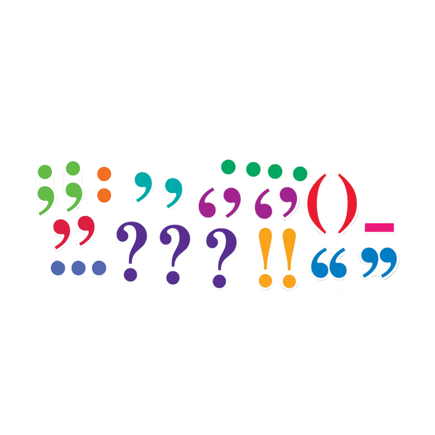 Learning Resources Magnetic Punctuation Demonstration Set, 40 Jumbo Magnetic Punctuation Marks for Whiteboard Use, Ideal for Classroom SPaG Practice, Ages 5 to 9