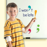 Learning Resources Magnetic Punctuation Demonstration Set, 40 Jumbo Magnetic Punctuation Marks for Whiteboard Use, Ideal for Classroom SPaG Practice, Ages 5 to 9