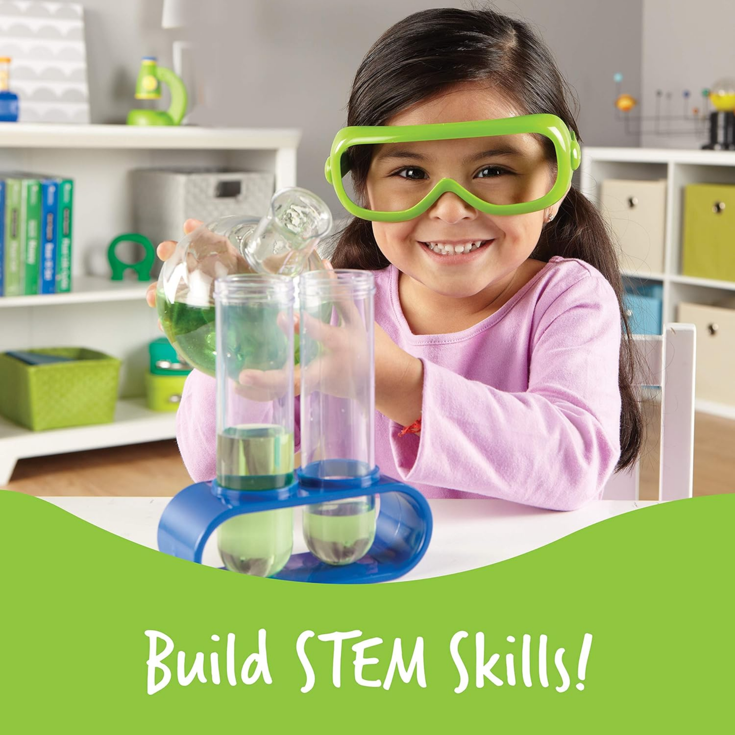 Learning Resources Primary Science Deluxe Lab Set, STEM Learning Kit for Preschool Kids with Realistic Laboratory Tools