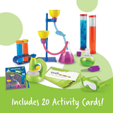 Learning Resources Primary Science Deluxe Lab Set, STEM Learning Kit for Preschool Kids with Realistic Laboratory Tools