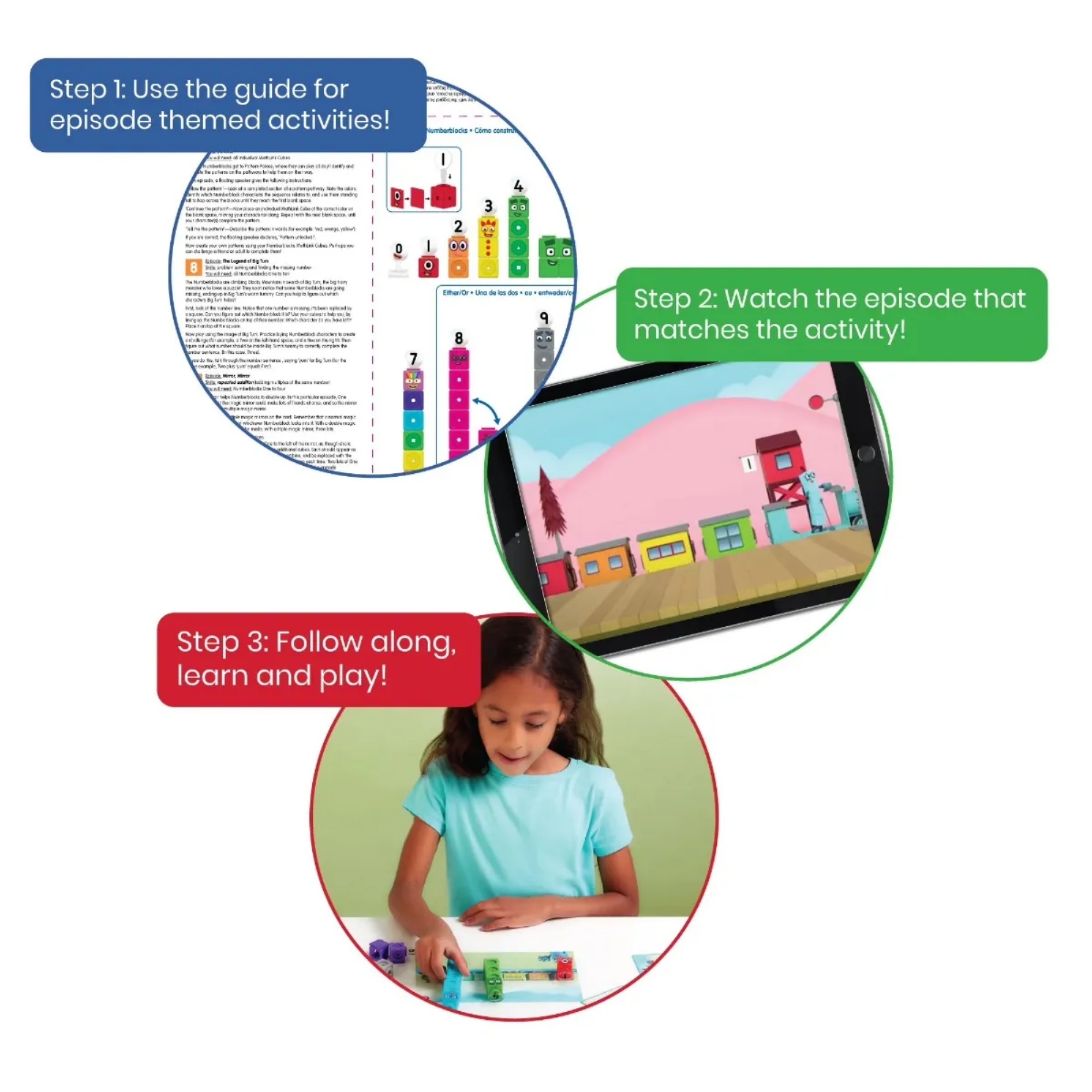 Learning Resources MathLink Cubes Numberblocks 1-10 Activity Set, Build Numberblocks Characters, Learn Early Maths Skills, Includes Zero, Activity Cards, and More