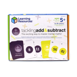 Learning Resources Tackling Add & Subtract Student Set, Addition and Subtraction Card Game for Mental Maths Fluency, 84 Colour-Coded Cards, Ideal for Home or Classroom, Ages 6+