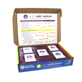 Learning Resources Tackling Add and Subtract Class Set, Maths Card Game for Building Mental Maths Fluency, Includes 10 Decks and Teacher Guide, Ages 5+